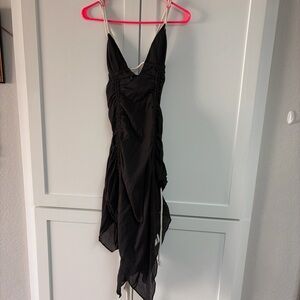 DISTORTION ROPE LACE-UP Darker Wavs Dress, size xs